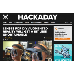 Lenses for DIY AR Headset (Hackaday)